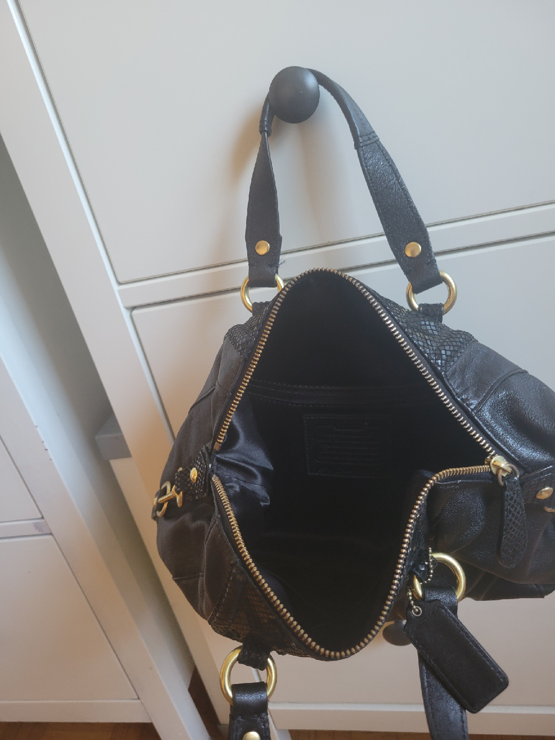 Coach Black Leather Handbag - photo 3