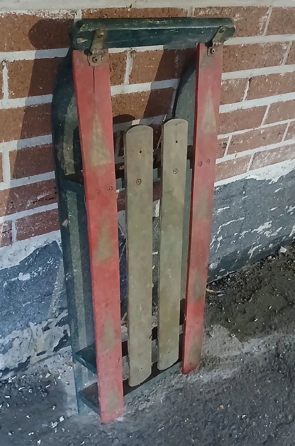 Vintage Wooden Sled thumbnail