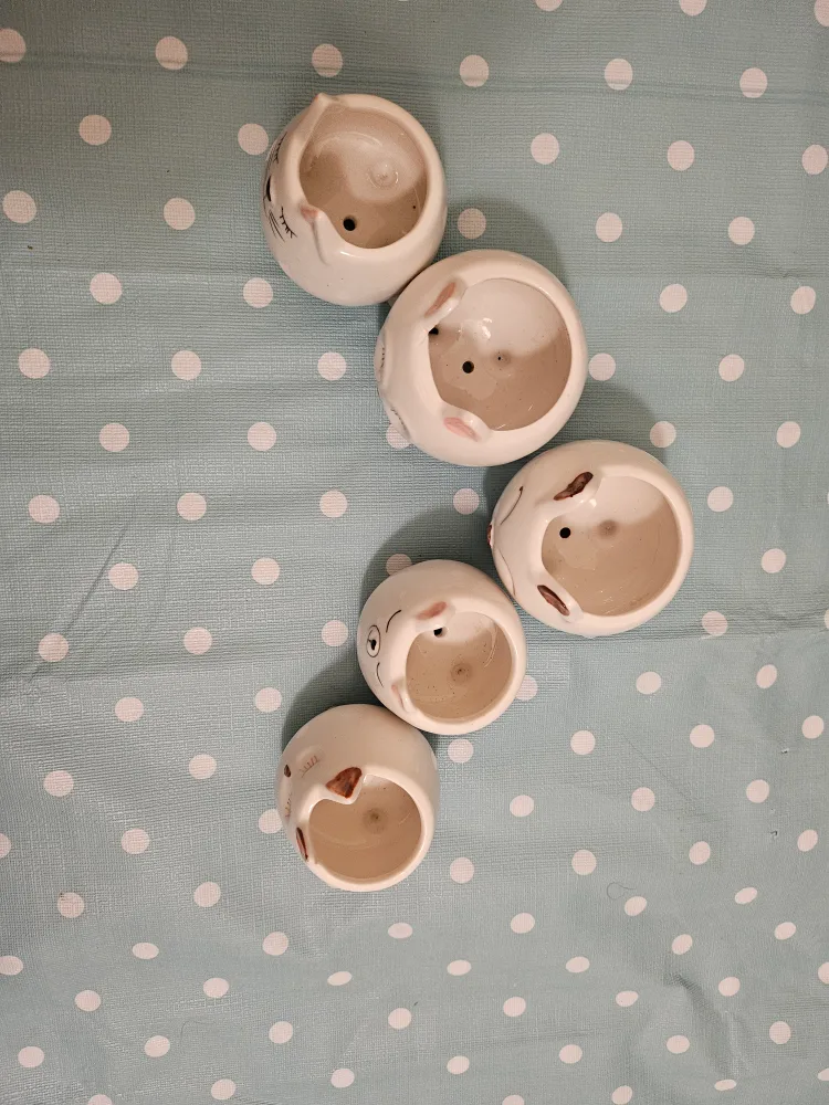Cute mini animal Ceramic Planters (Set of 5) image indicator(5)