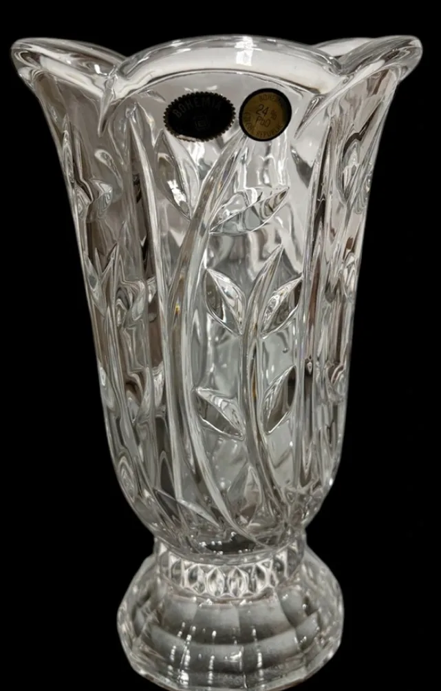 Bohemia Czech Crystal Vase thumbnail