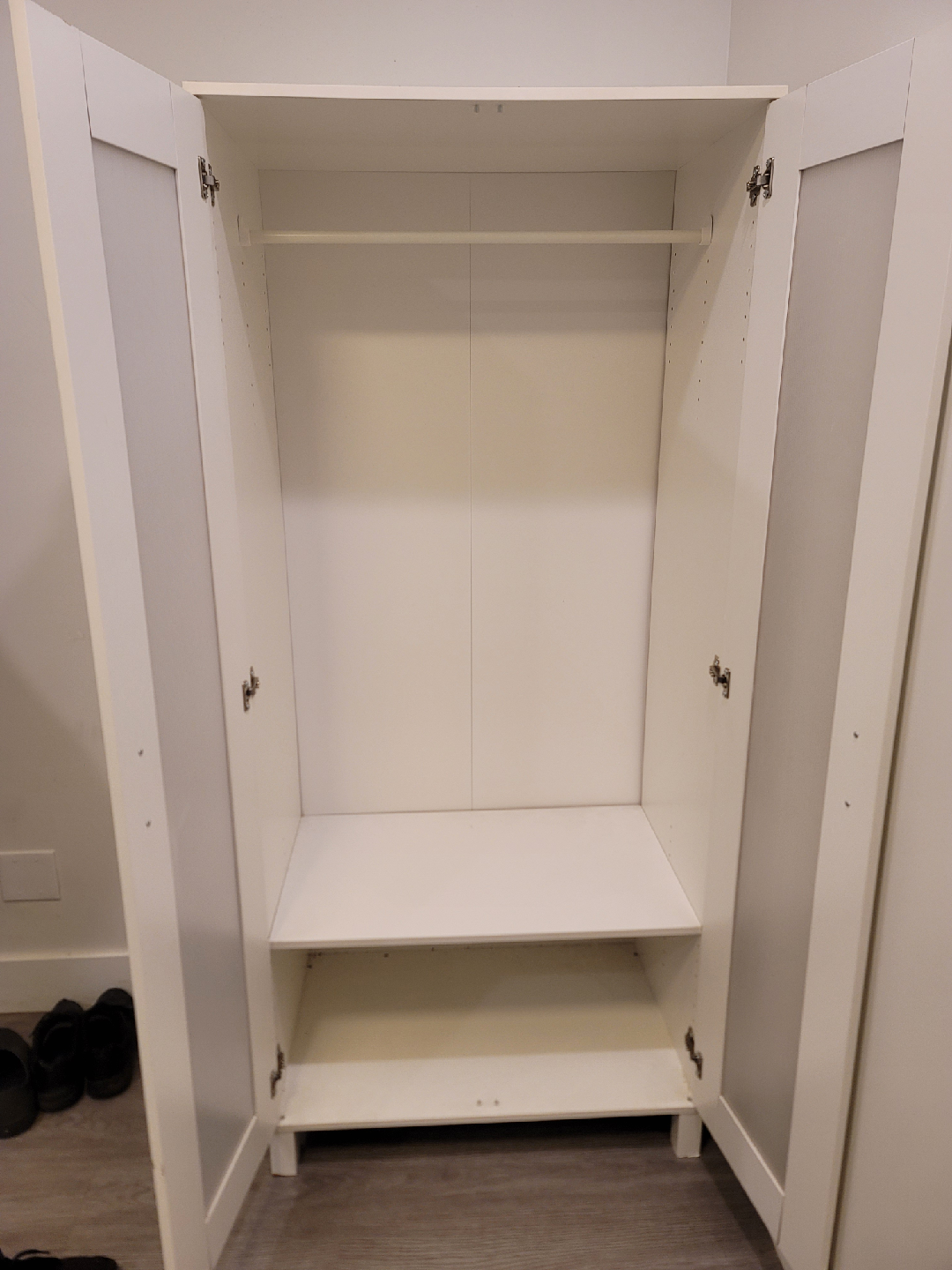IKEA Hemnes White Wardrobe - photo 3