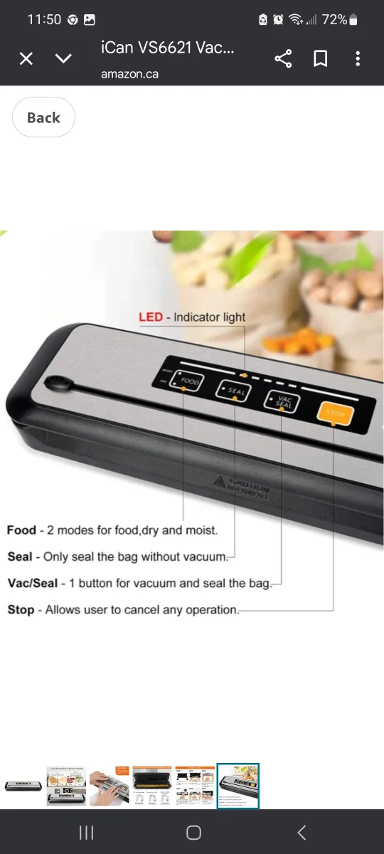 Megawise VS6621 Food Vacuum Sealer - Like New image indicator(3)