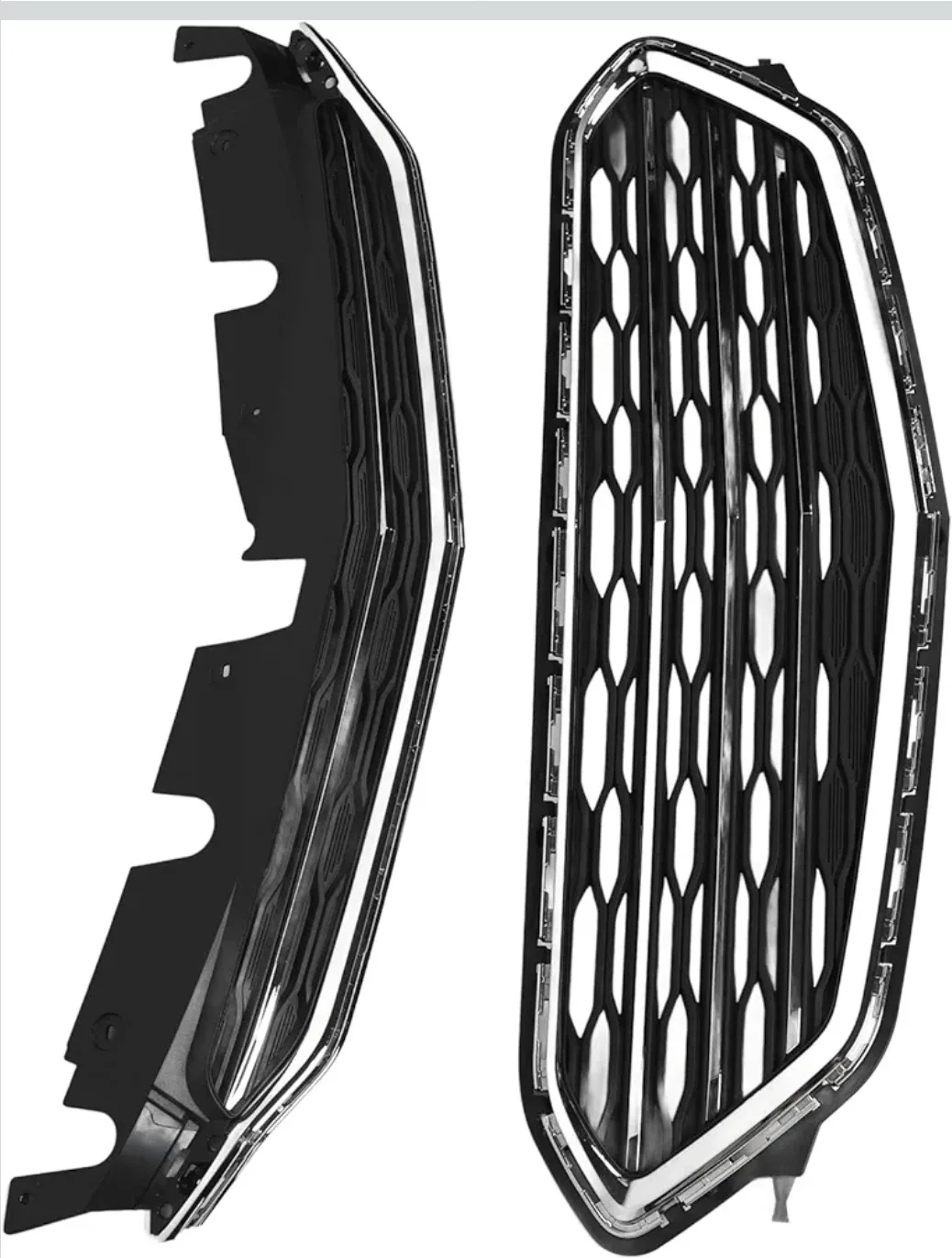 Front Bumper Grille Set for Chevy Equinox 2016–2017 Upper&Lower image indicator(7)