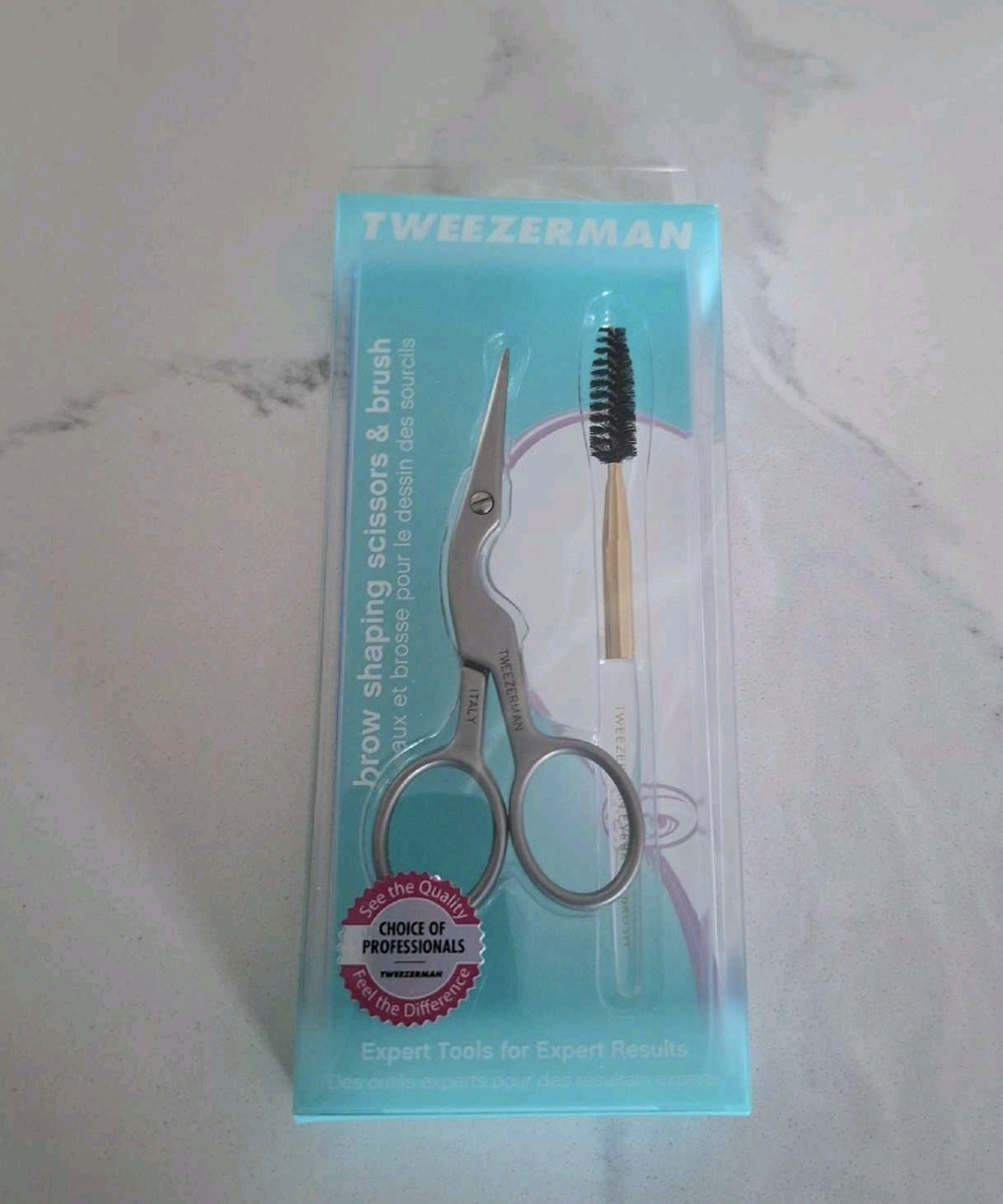 New Tweezerman Brow Shaping Scissors & Brush
