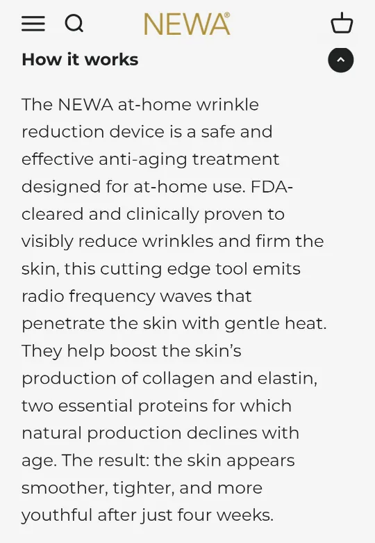 NEWA Plus Cordless RF Wrinkle Reduction Device image indicator(7)