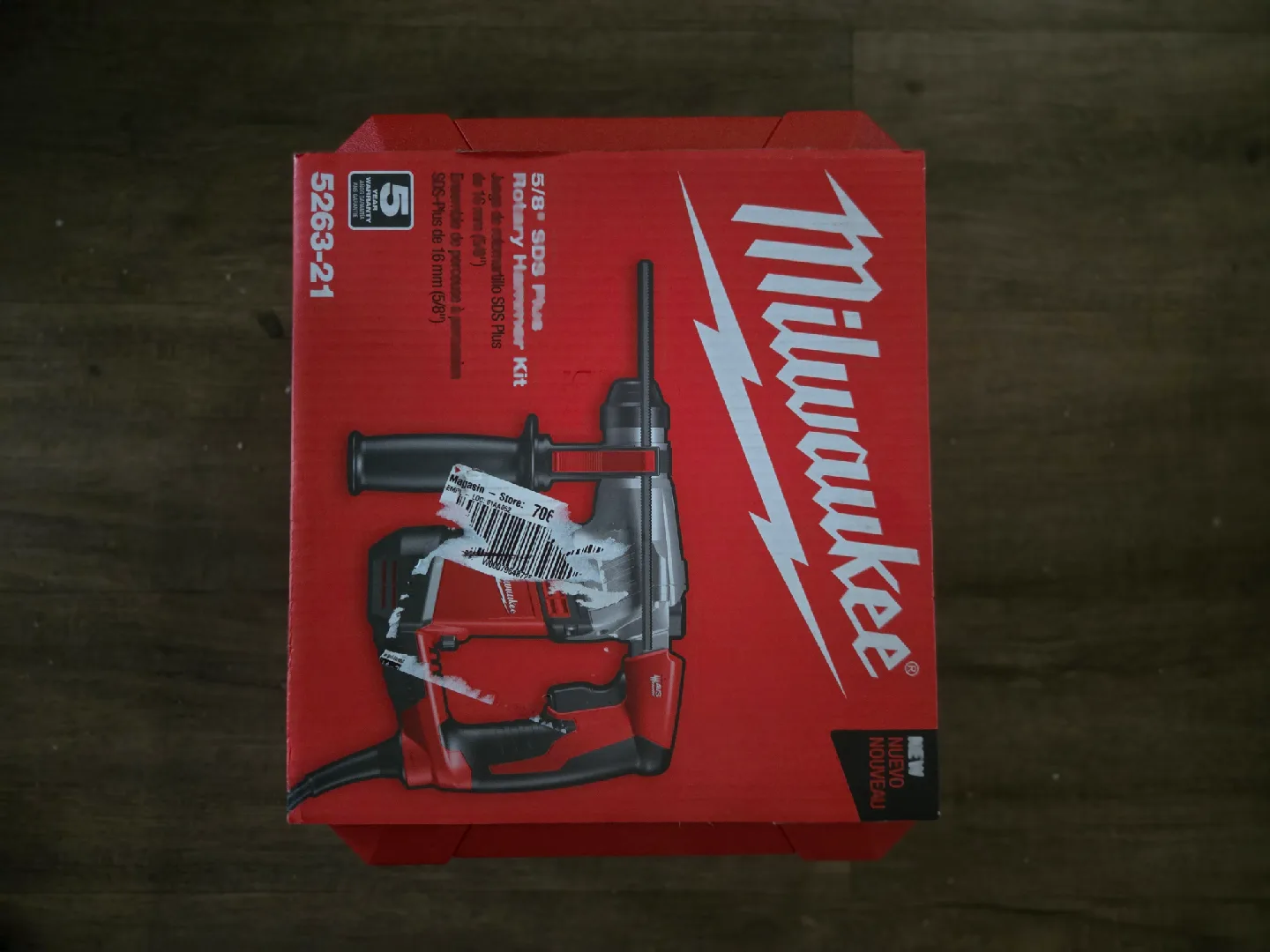 Milwaukee 5263-21 5/8" SDS Plus Rotary Hammer Kit thumbnail
