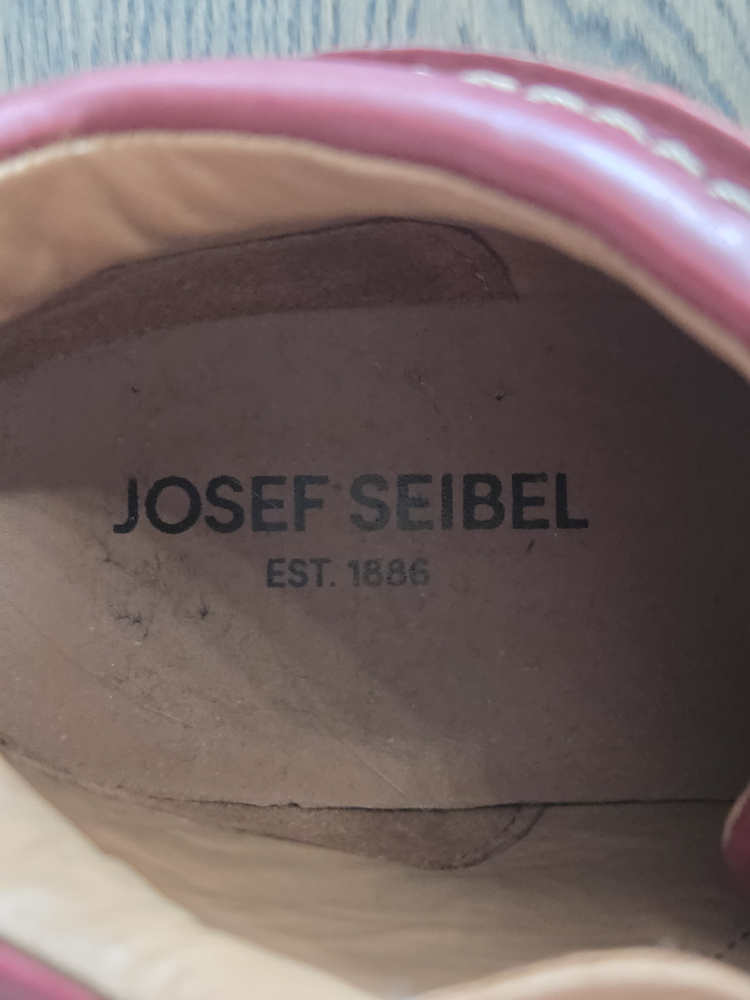 Josef Seibel Red Leather Ankle Boots - Women's size 10 - photo 5