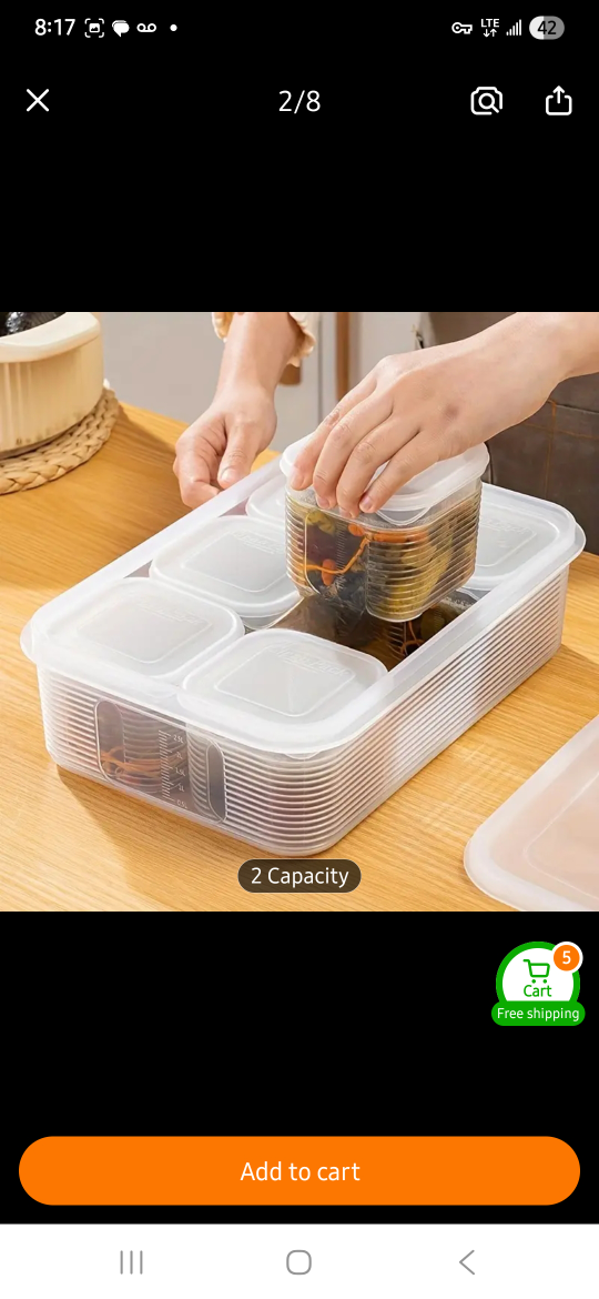 NEW 7 pc Food Storage Container Set - photo 3