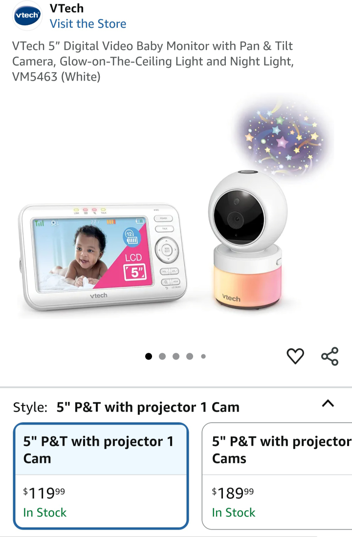 VTech VM5463 Pan & Tilt Video Baby Monitor - photo 3