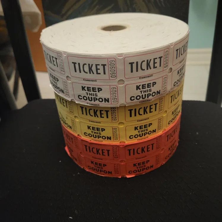 Ticket Rolls - White, Yellow, Red thumbnail