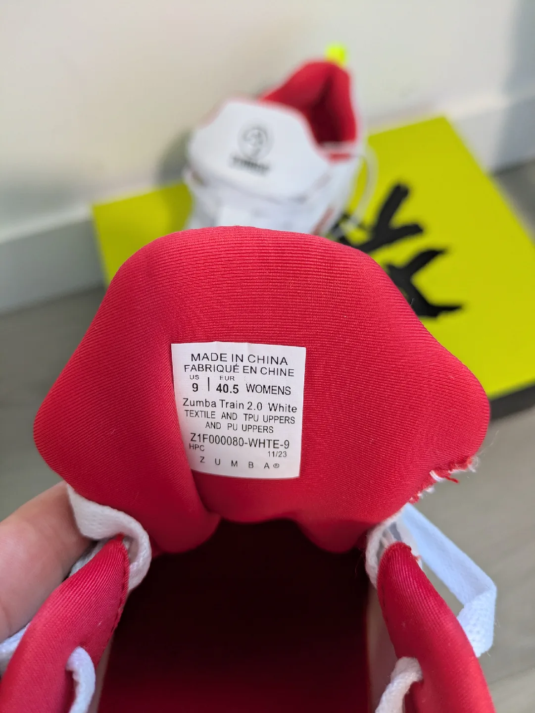 Zumba Train 2.0 White Sneakers - Women's US 9 image indicator(4)