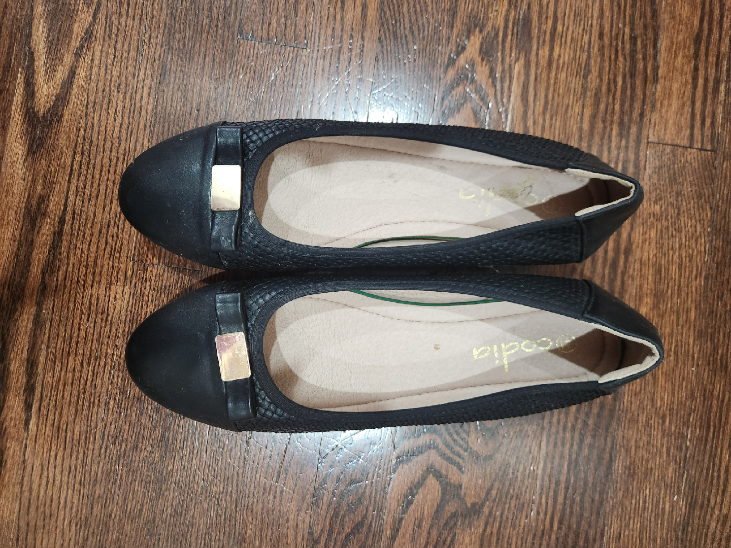 Arcadia Black Ballet Flats - Size 10