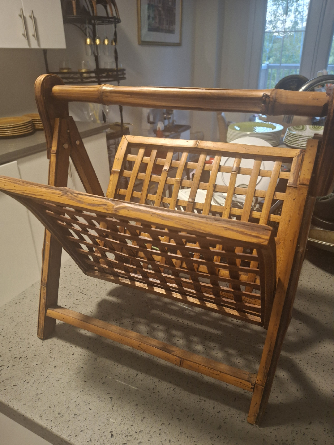 Vintage Wooden Magazine Rack - photo 4
