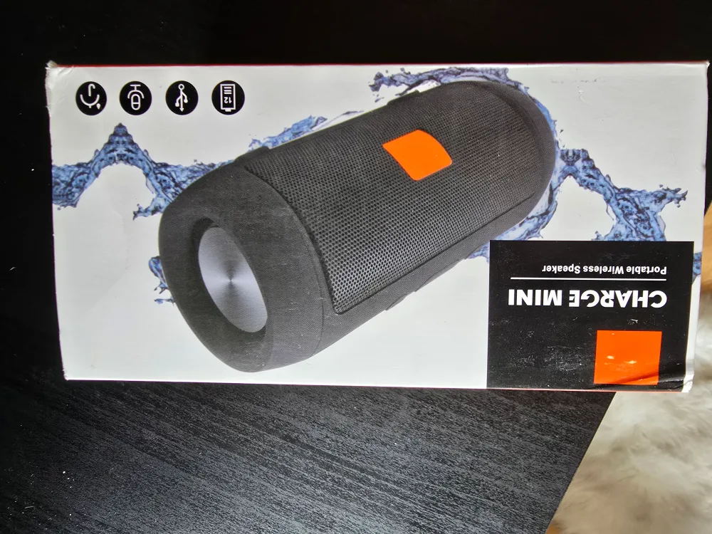 JBL Charge Mini Portable Wireless Speaker - Black thumbnail