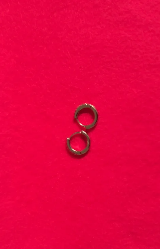 925 Silver Hoop Earrings with Cubic Zirconia image indicator(3)