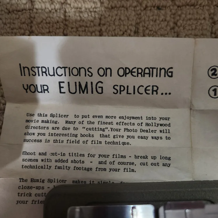Eumig Splicer Film Editor with Box & Instructions image indicator(3)