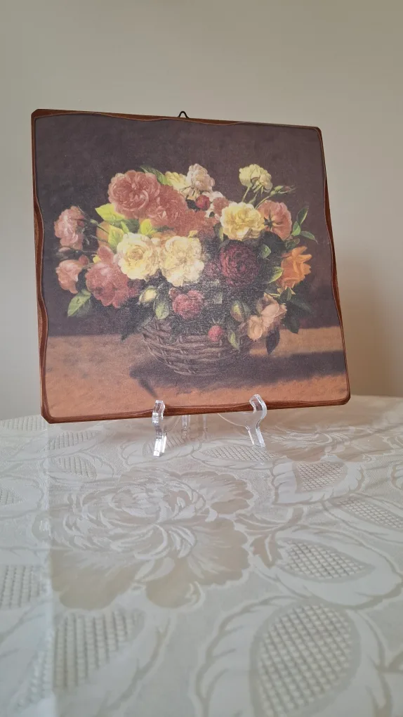 Floral Wall Art on Wood thumbnail