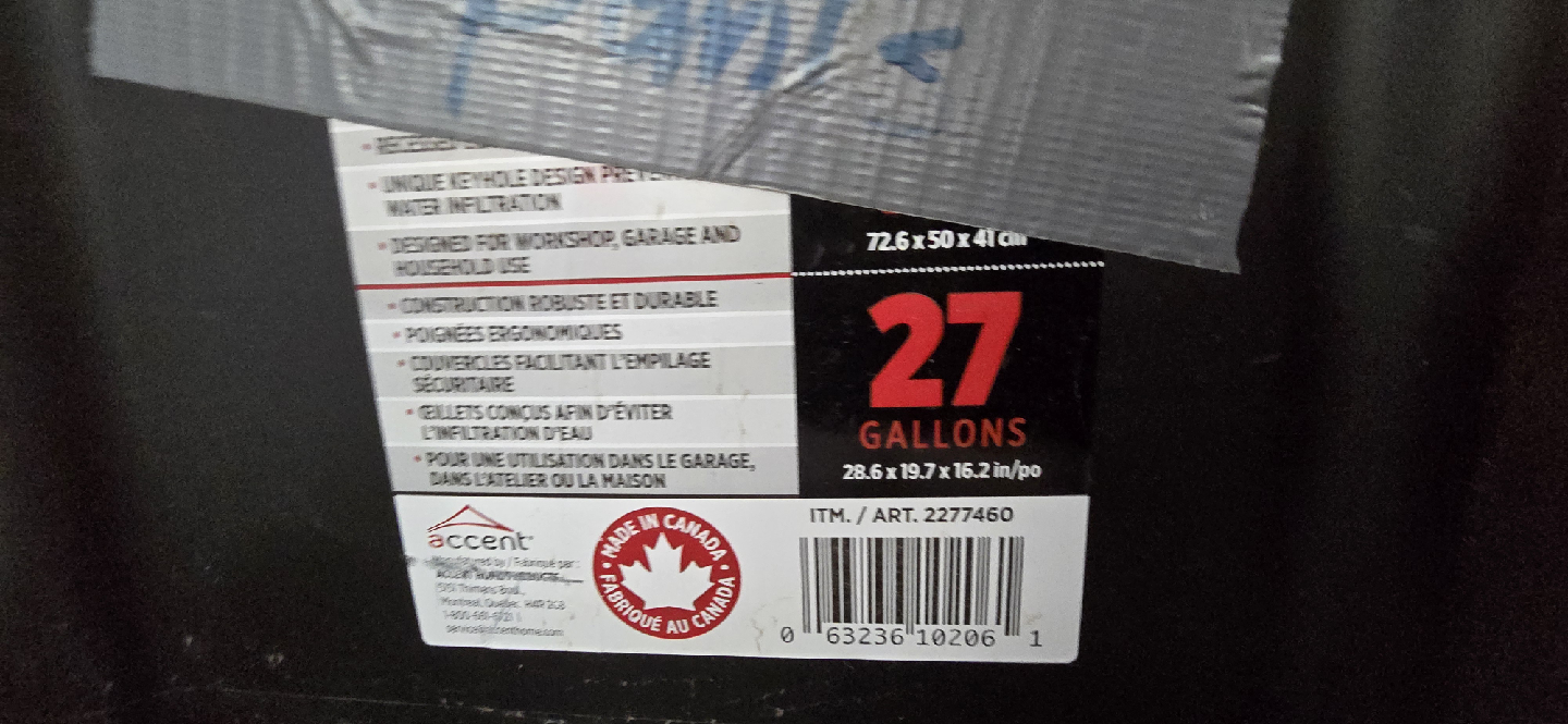 27 Gallon Storage Bin - 4pcs - photo 3