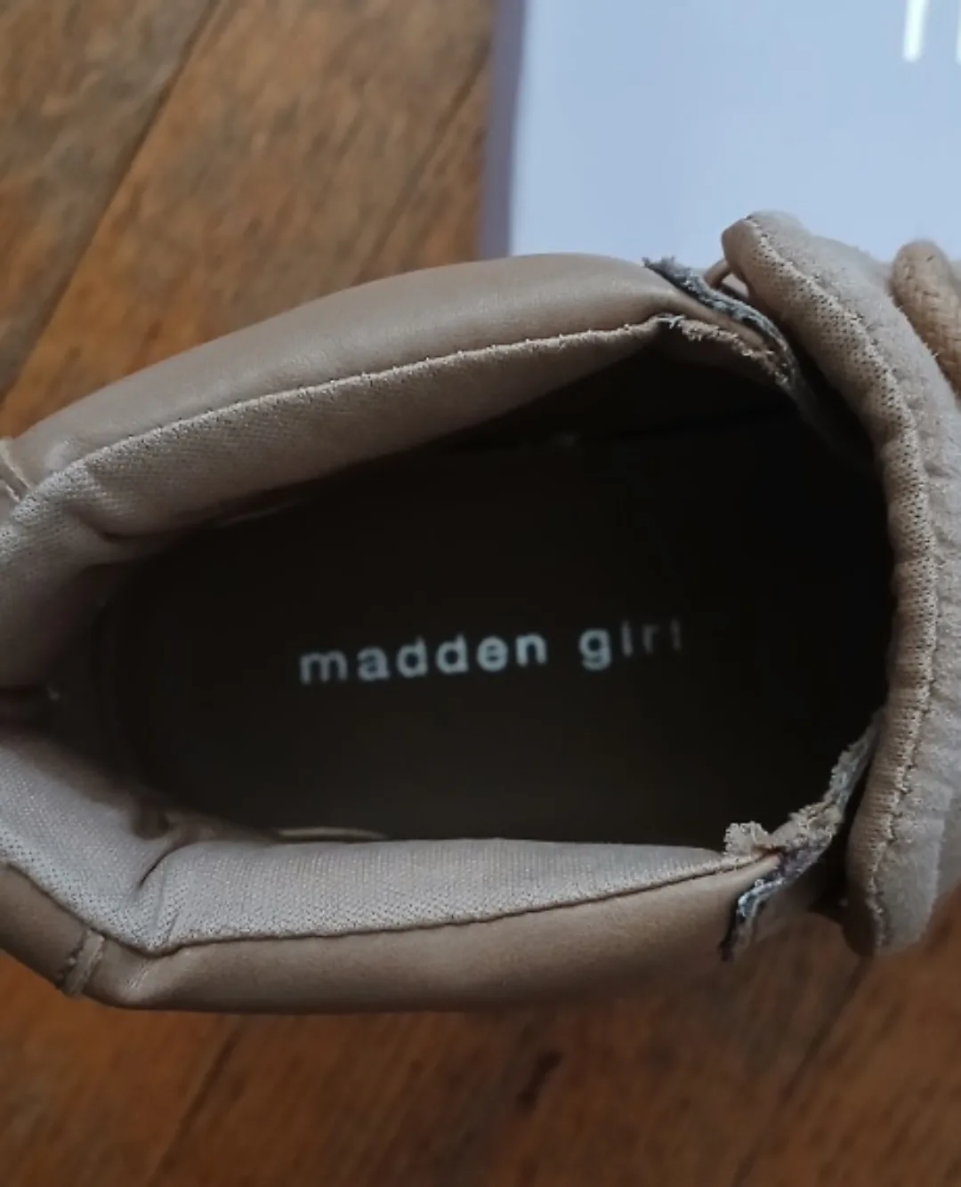 NIB! MADDEN GIRL BREEZY SAND FAB SNEAKER/BOOT image indicator(3)