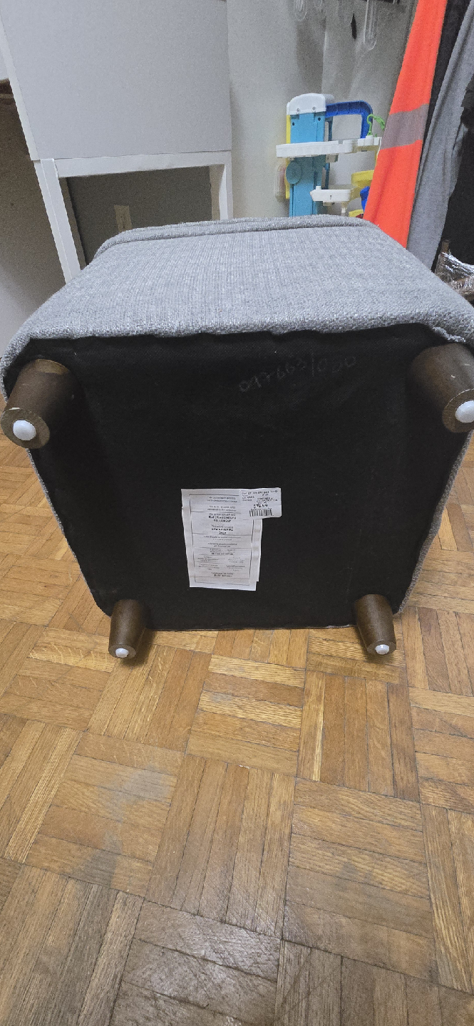 Grey Storage Ottoman - photo 4