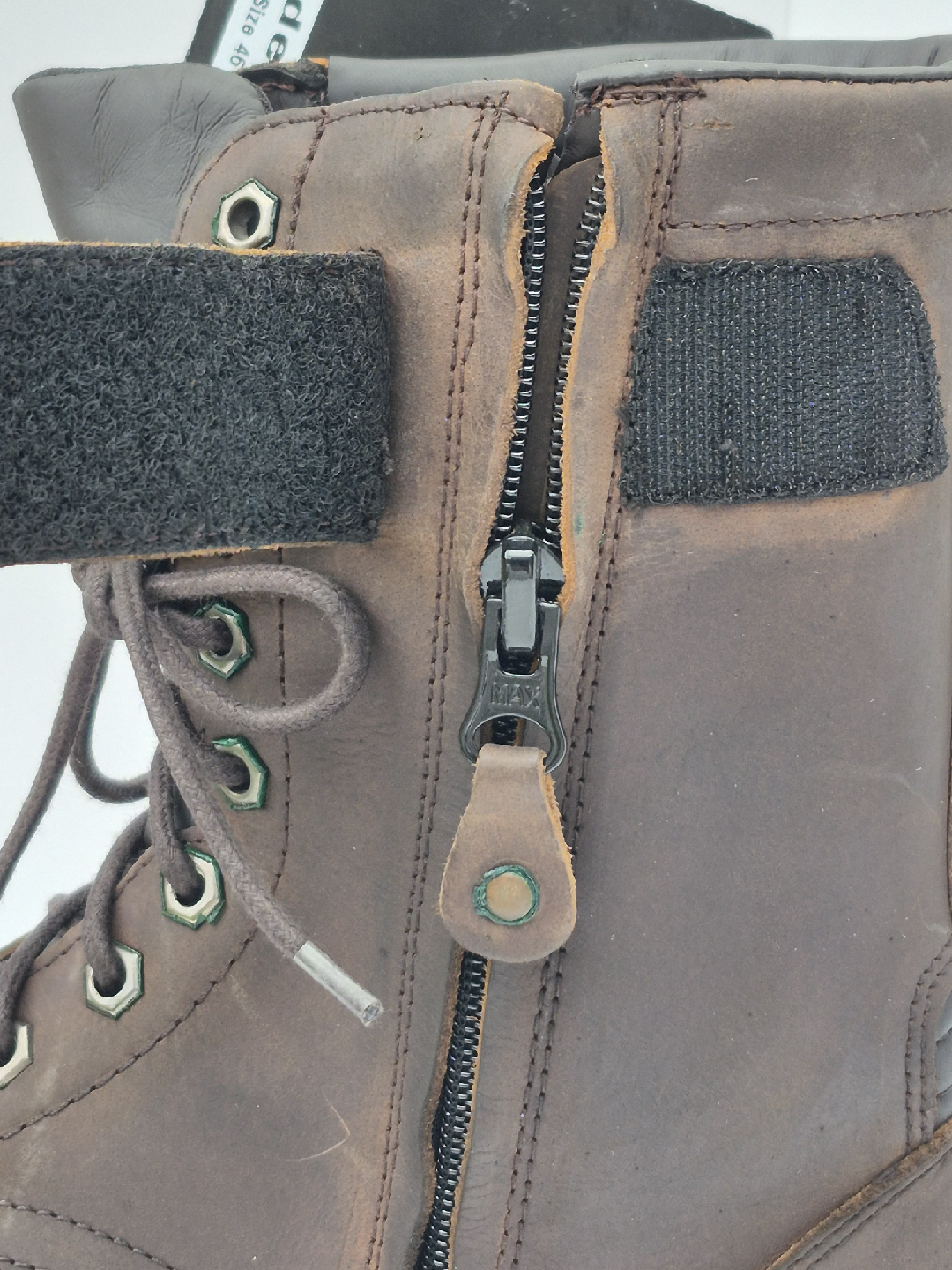 Zeta Boots - Brown Leather, Size 46 - photo 2