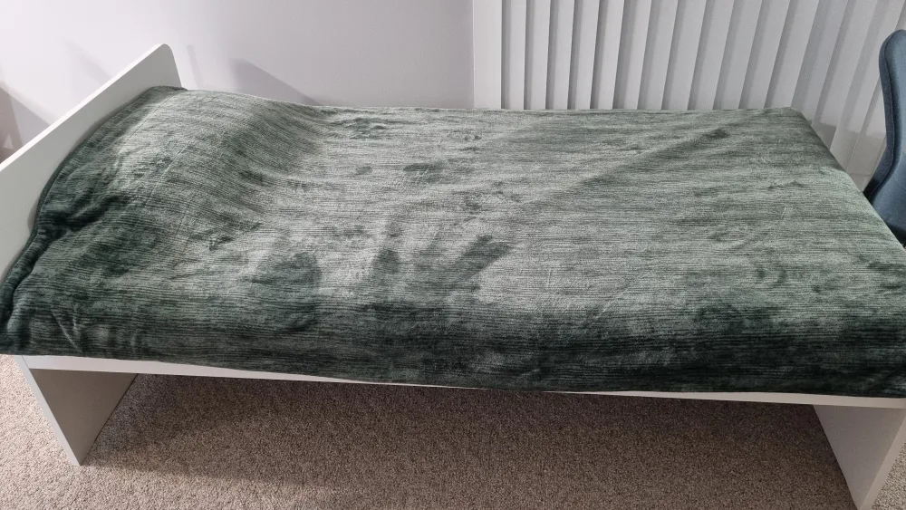 IKEA SLÄKT White Twin Bed Frame with Slatted Base image indicator(6)