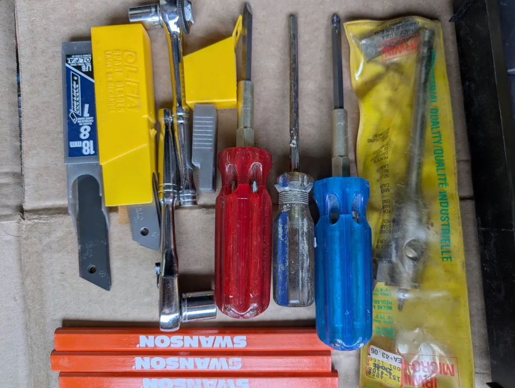 Various Tools- Wrenches, Screwdrivers, Drill Bits etc image indicator(3)