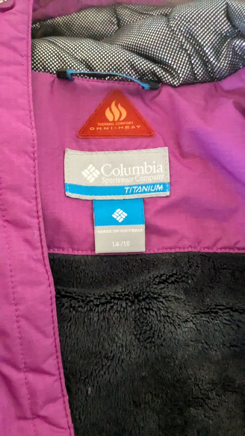Columbia Titanium Purple Winter Jacket - Size 14/16 image indicator(2)
