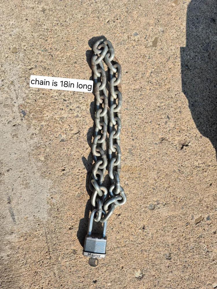 Master Lock with 18 inch Chain thumbnail