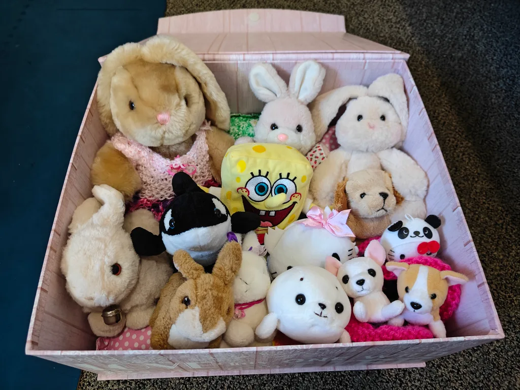 Kawaii Plush Toy Bundle with Pink Box Included 💖🧡 thumbnail