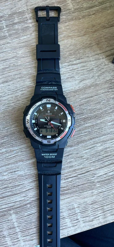 Casio Pathfinder Black Digital Watch thumbnail