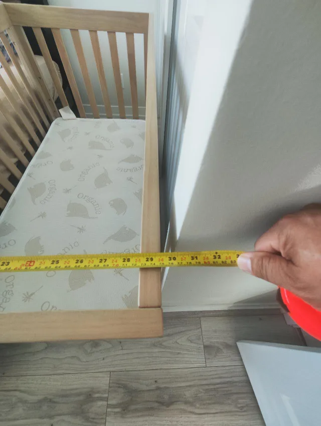 Walmart Wooden Baby Crib with hard Mattress thumbnail