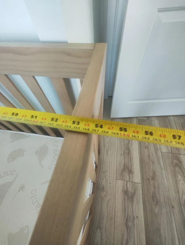 Walmart Wooden Baby Crib with hard Mattress image indicator(4)