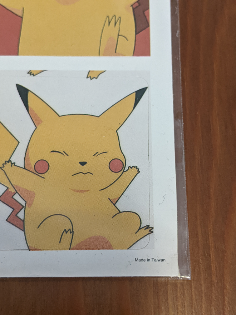 Pokemon Vintage Stickers - Made in Taiwan - photo 4