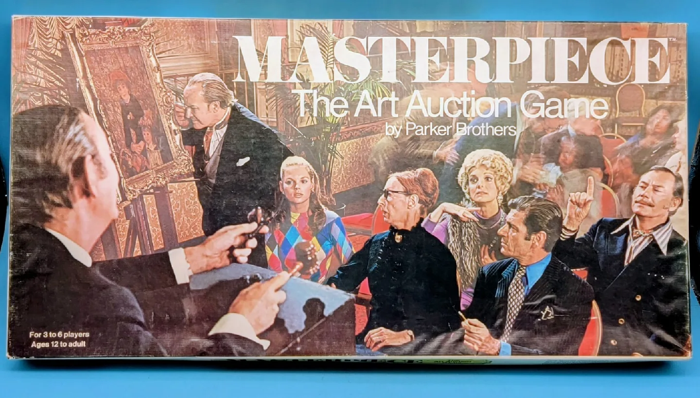 🥳VGC🤩 MASTERPIECE (1970) 1st Edition: The Art Auction Game thumbnail