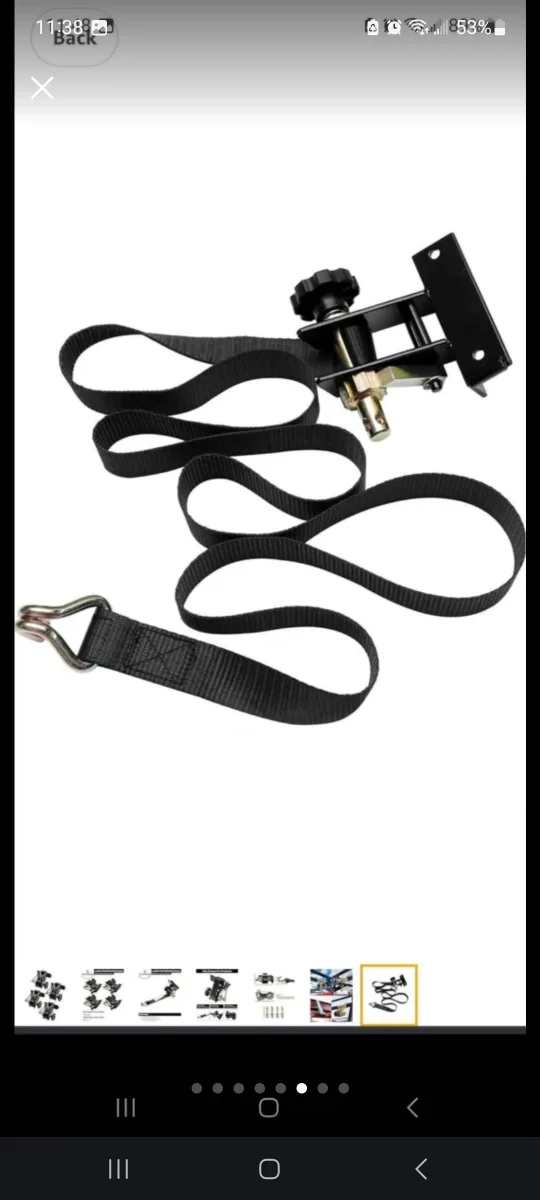 GLEDEWEN Ladder Rack Ratchet Straps - Black (4 Pcs) image indicator(6)