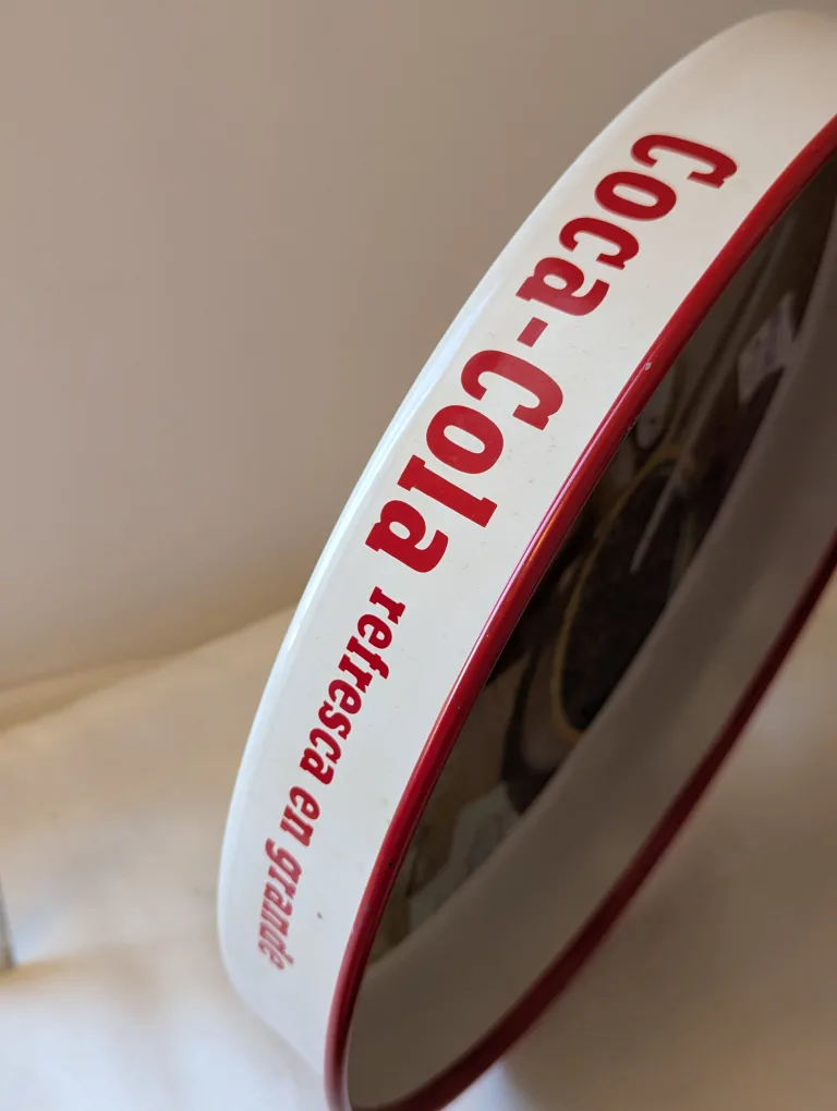 Coca Cola Mexican 1968 Serving Tray Tacos & Coke image indicator(5)