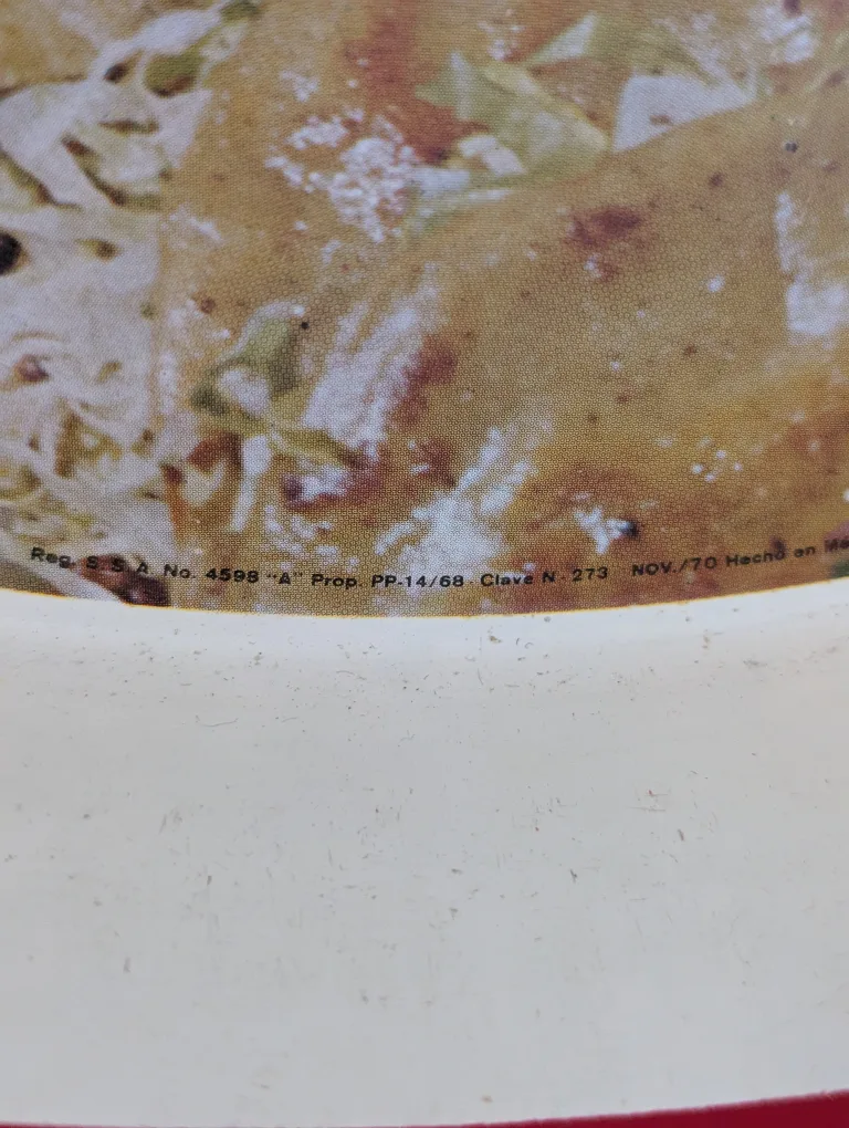 Coca Cola Mexican 1968 Serving Tray Tacos & Coke image indicator(6)