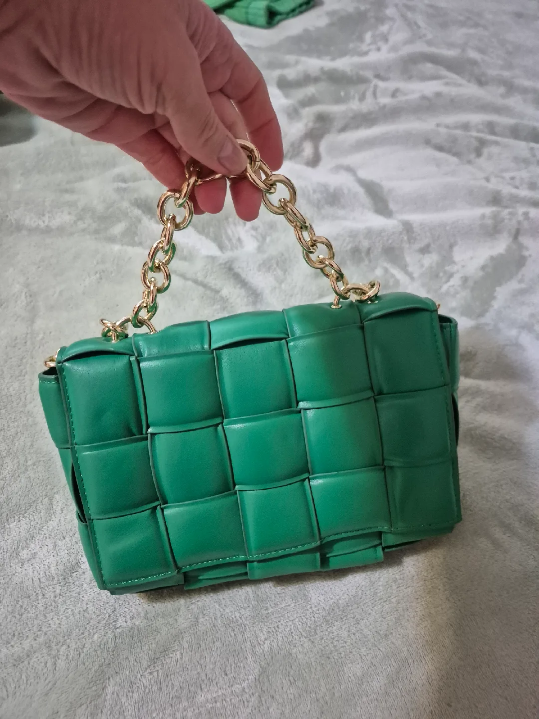 Green Woven Chain Bag thumbnail