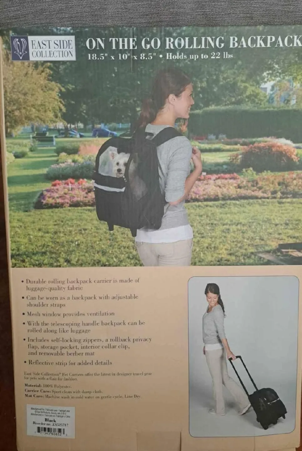 🐕 Pet Rolling backpack image indicator(2)