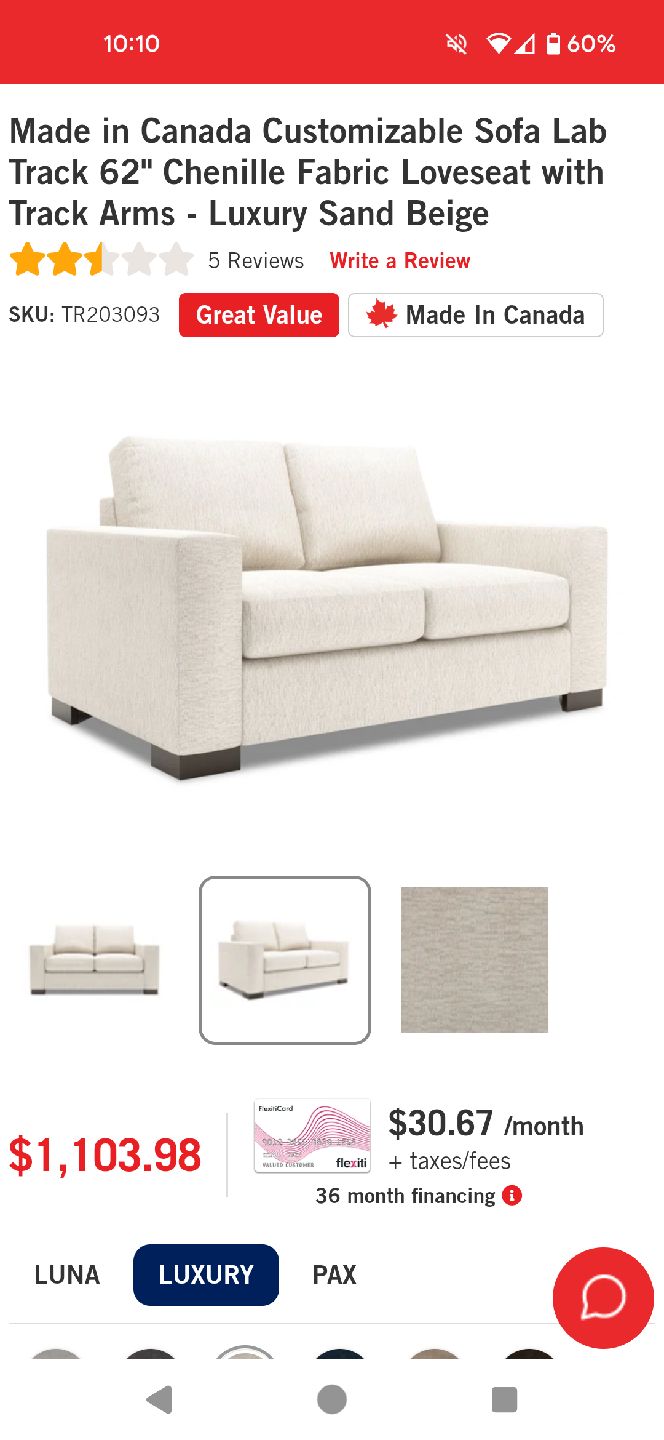 Brand New Loveseat with 1 year warranty and original packaging - photo 4