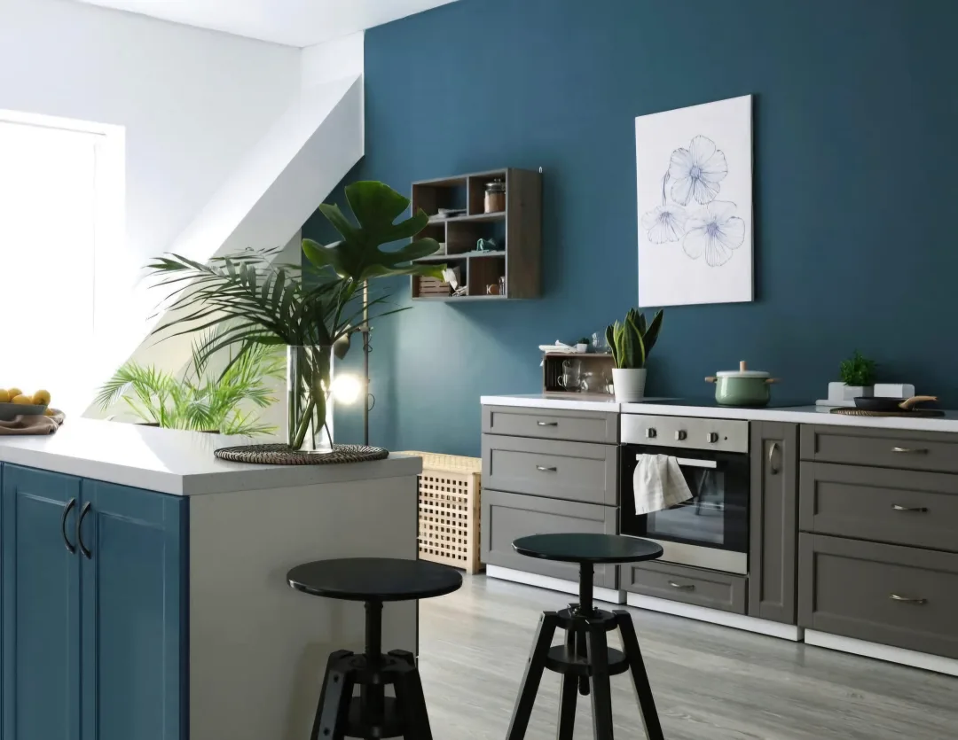 Peel and Stick Vinyl Wallpaper - Dark Blue 197"x17.7" image indicator(3)