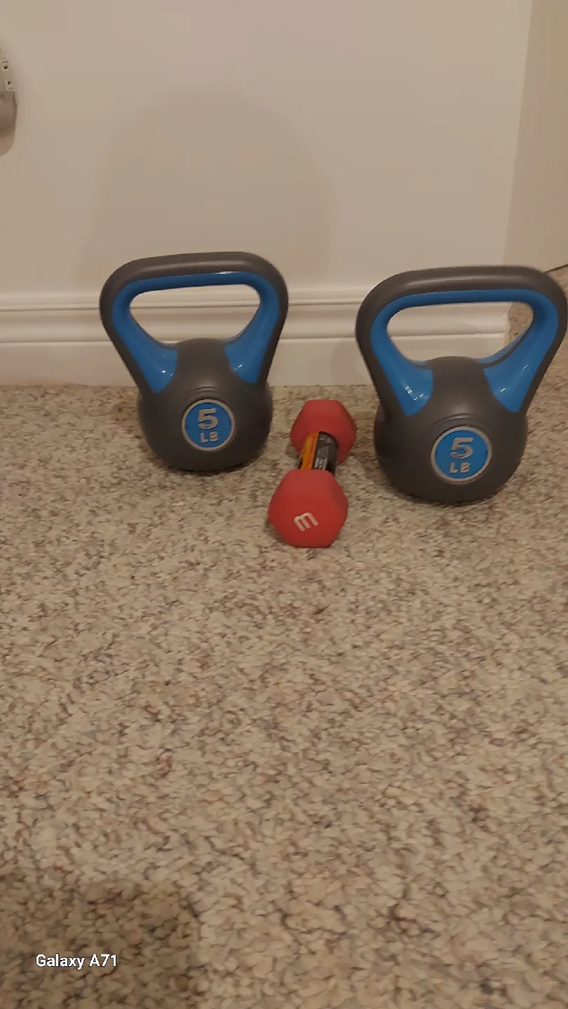 5 LB Kettlebells and Dumbbell Set thumbnail