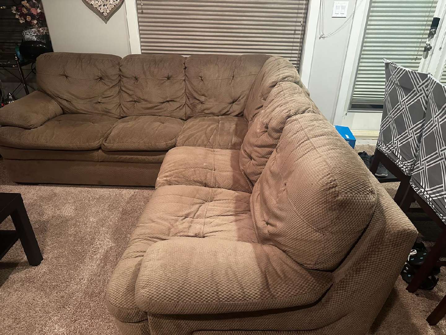 Brown Sectional Sofa - photo 2
