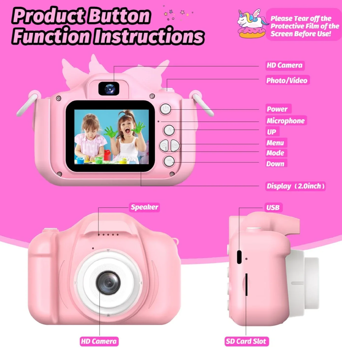 Digital Camera, w 32Gb card, New, Christmas gift image indicator(5)