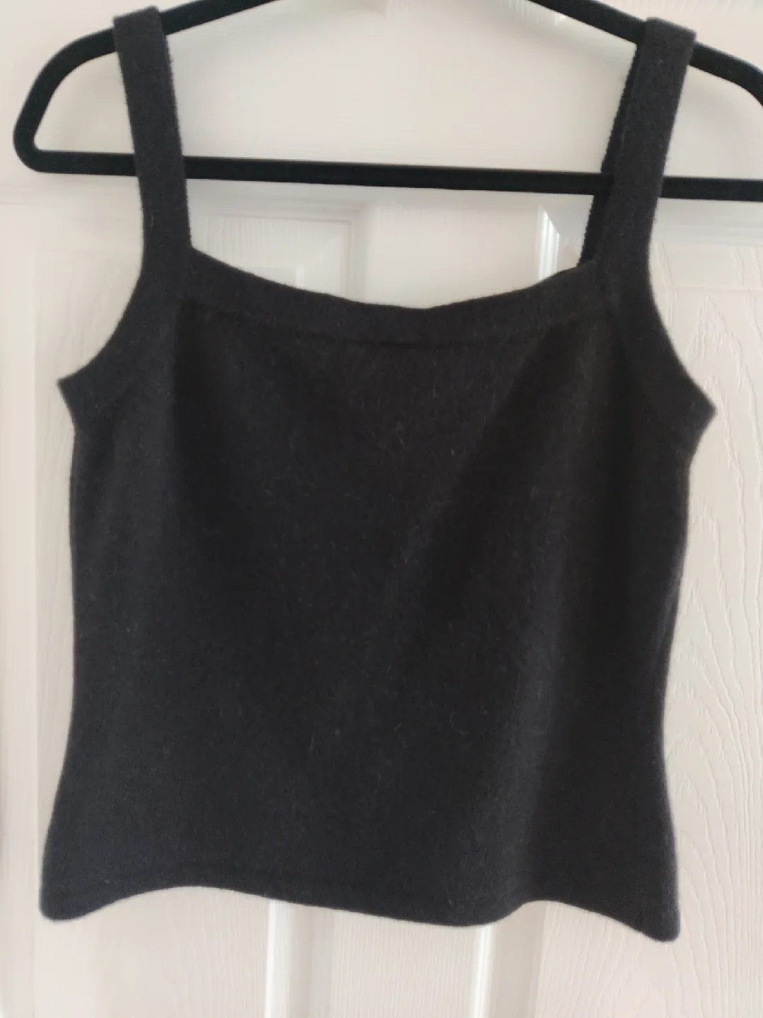 Laura Ashley Black Beaded Tank Top - Size Medium image indicator(4)