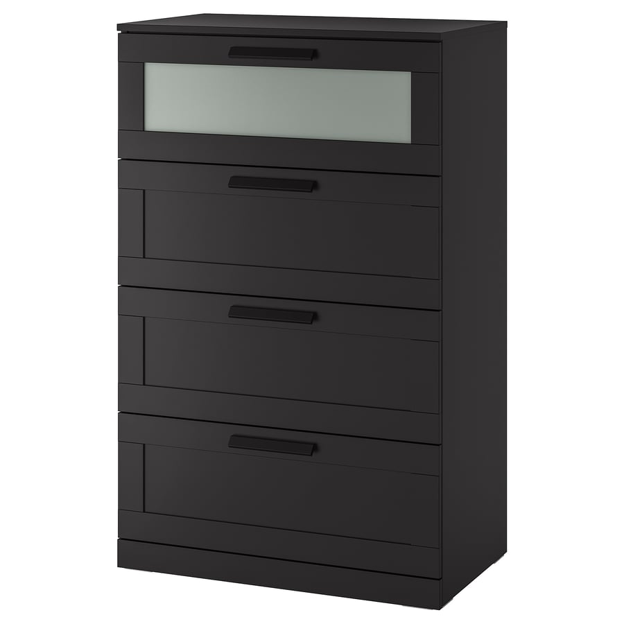 IKEA Hemnes Black-Brown 5-Drawer Dresser
