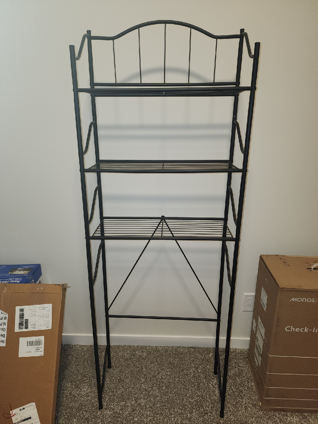 Black Metal Bathroom Shelf