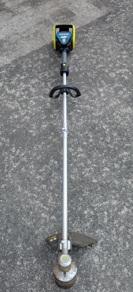 Yardworks 48V Max Li-Ion Cordless Grass Trimmer image indicator(2)