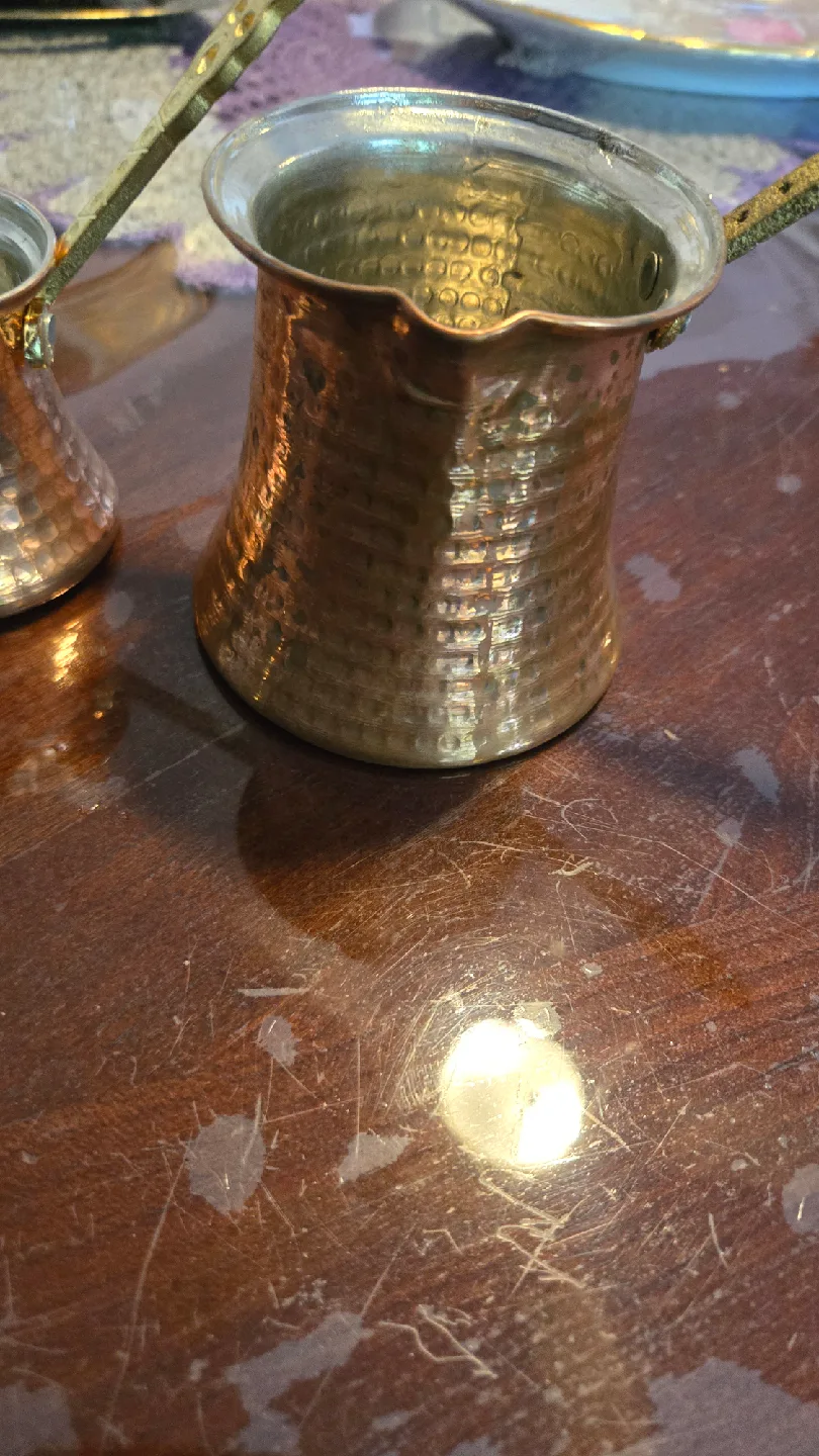 Hammered Copper Turkish Coffee Pot image indicator(2)